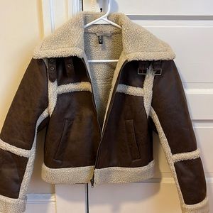 H&M Brown and White Jacket
